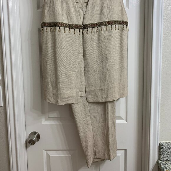 Miranda K Brand Women's Two-Piece Pant Suit, Size 24WP - Picture 2 of 7